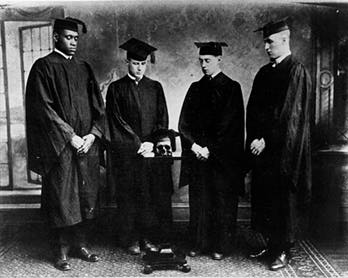 Paul Robeson was elected to the senior honor society Cap and Skull in 1919, honored as one of the four men best exemplifying the ideals of Rutgers